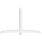 Ekena Millwork Bellingham Architectural Grade PVC Gable Bracket, 108"W x 67 1/2"H x 6"D x 6"F, 15/12 Pitch GBP108X68X0606BEL00 - alternate 2